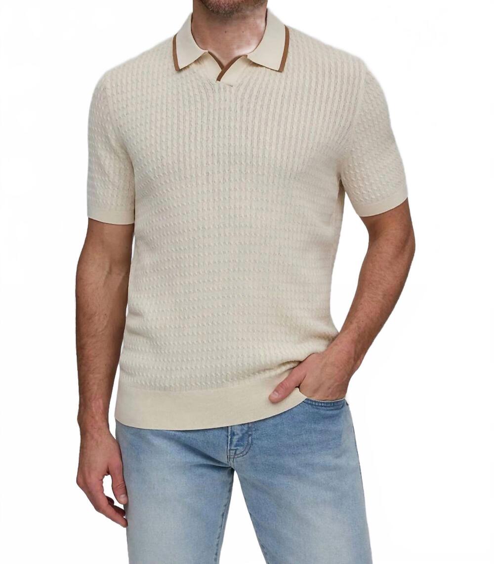 NEW RAFFI cameron cotton-silk sweater in bone